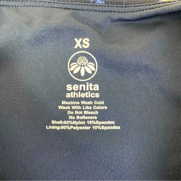 Senita Athletics High Waist Botanical Navy Bikini Bottoms Size XS - Picture 6 of 6
